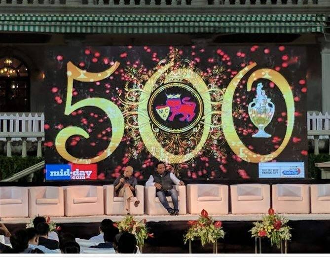 मुंबई क्रिकेट असोसिएशनच्या 500 व्या रणजी सामन्या निमित्त एका सोहळ्याचं आयोजन करण्यात आलं होतं.