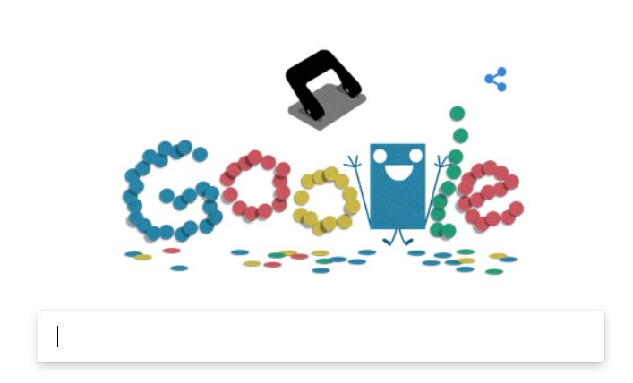 कुणा व्यक्तीसाठी नव्हे, तर \'होल पंचर\'साठी गूगलचं डूडल