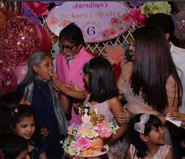 बिग बी अमिताभ बच्चन यांनी आपली नात आराध्याच्या वाढदिवसाचे काही फोटो ट्विटरवर शेअर केले आहेत. 