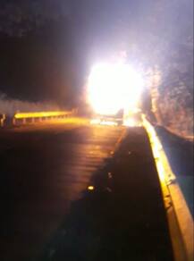 कोल्हापुरात खासगी बस पेटल्याने दोन प्रवाशांचा होरपळून मृत्यू