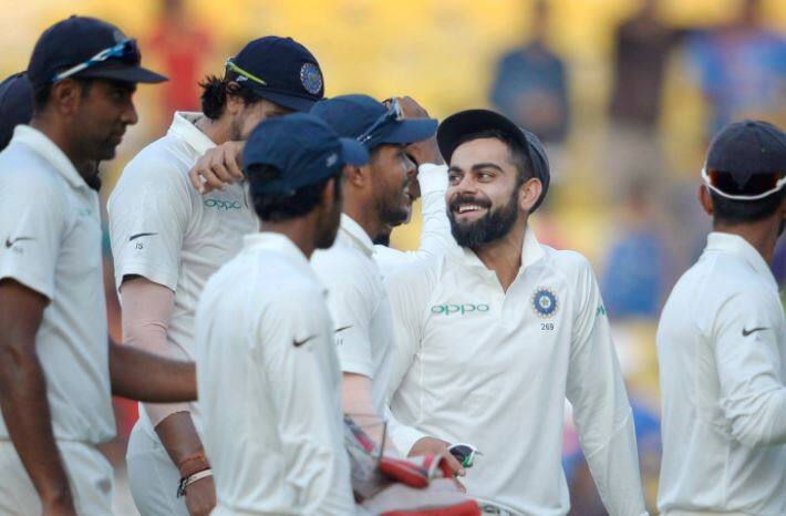 नागपूर कसोटीत टीम इंडियाने श्रीलंकेवर एक डाव आणि 239 धावांनी दणदणीत विजय मिळवला. या कसोटीत टीम इंडियाचा ऑफ स्पिनर रवीचंद्रन अश्विननं 63 धावांत चार विकेट्स काढून श्रीलंकेचा दुसरा डाव गुंडाळण्यात प्रमुख भूमिका बजावली.