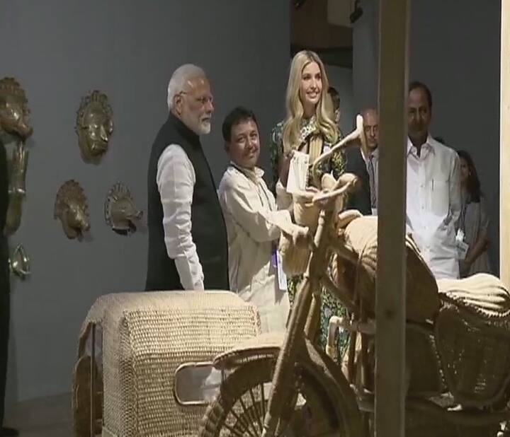 जीईएसचं पहिल्यांदाच दक्षिण आशियामध्ये आयोजन होत असून भारत या परिषदेचं यजमानपद भूषवत आहे. 28 नोव्हेंबर ते 30 नोव्हेंबरपर्यंत चालणारी ही परिषद हैदराबाद इंटरनॅशनल कन्वेंशन सेंटर आणि हैदराबाद आंतरराष्ट्रीय ट्रेड फेअरमध्ये होणार आहे. (फोटो सौजन्य : एएनआय)