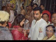 झहीर खान-सागरिका घाटगे अंबाबाईच्या दर्शनाला कोल्हापुरात