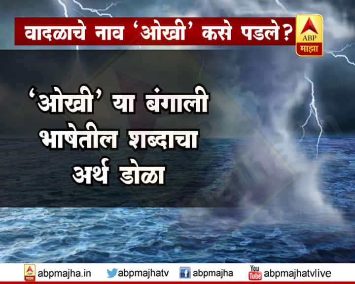 केरळ, तामिळनाडू, लक्षव्दीप आणि आता महाराष्ट्र, गुजरातमध्ये ‘ओखी’ वादळानं अक्षरश: थैमान घातलं आहे. पण या वादळाचं नाव ‘ओखी’ कसं पडलं आणि वादळांना नावं कशी दिली जातात हे देखील फारच रंजक आहे.