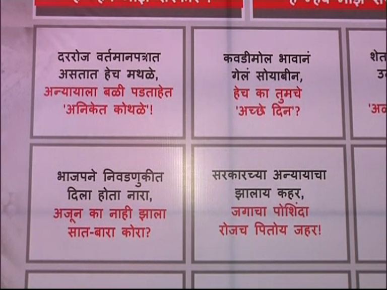 ‘उघडा डोळे बघा नीट, भ्रष्टाचाऱ्यांना मिळते क्लीनचिट,’ विरोधकांची पोस्टरबाजी