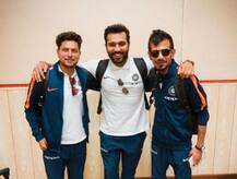 \'मेरे दो अनमोल रतन\', कुलदीप, चहलसोबत रोहितचा फोटो