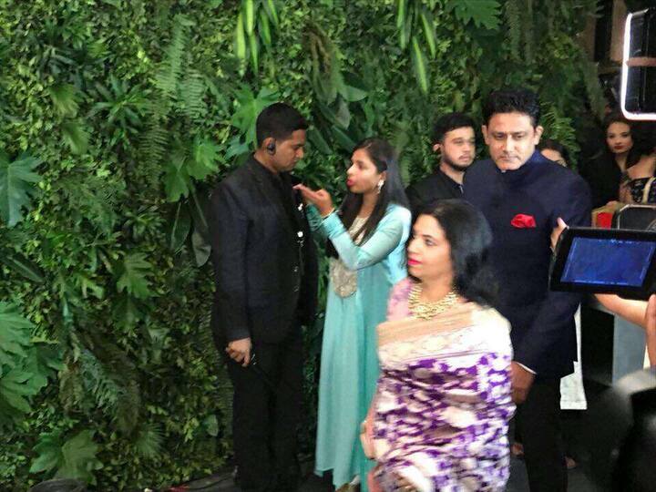 विरानुष्काच्या रिसेप्शनला अनिल कुंबळेची खास उपस्थिती 