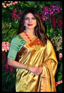 \'विरानुष्का\'च्या रिसेप्शन पार्टीत प्रियांका चोप्राचा देसी लूक!