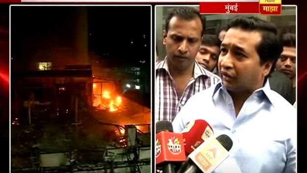 मुंबईतील अग्नितांडवाला ठाकरे कुटंबीय जबाबदार : नितेश राणे