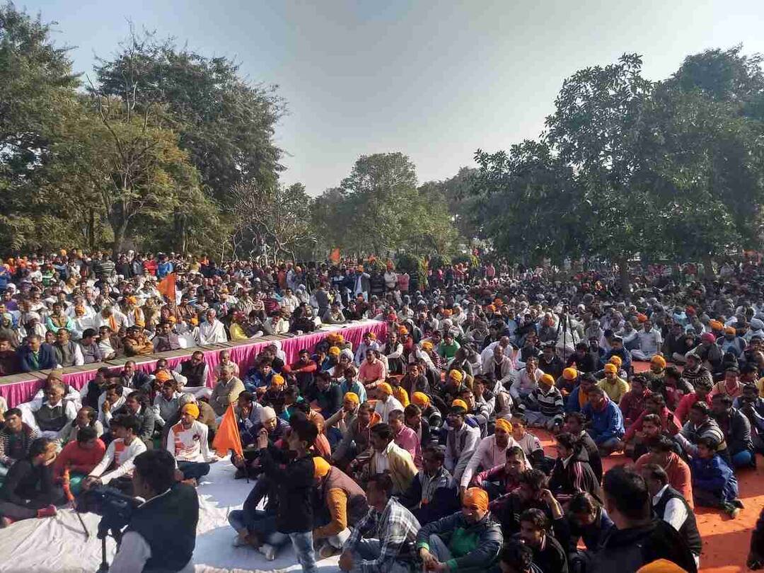 Maratha Shaurya Din Celebrated In Panipat मराठा शौर्य दिन : 'पानिपत'च्या युद्धभूमीवर 'जय भवानी, जय शिवाजी'चा गजर