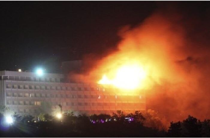 Kabul inter continental Hotel terrorist attack latest update काबूलमधील हॉटेलमध्ये दहशतवादी हल्ला, पाच जणांचा मृत्यू