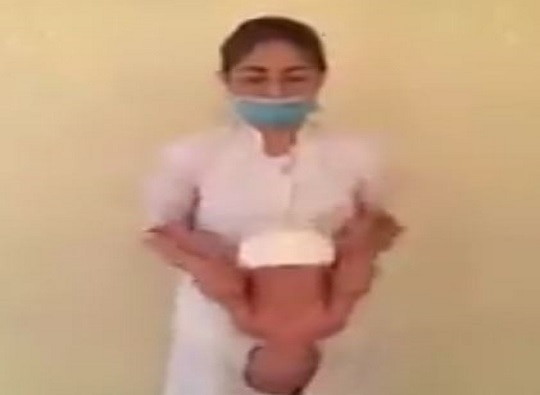 Video of Nurse doing exercise with new born baby, goes viral, Big B reacts latest update नवजात बाळासोबत नर्सच्या कसरती, बिग बी म्हणतात...