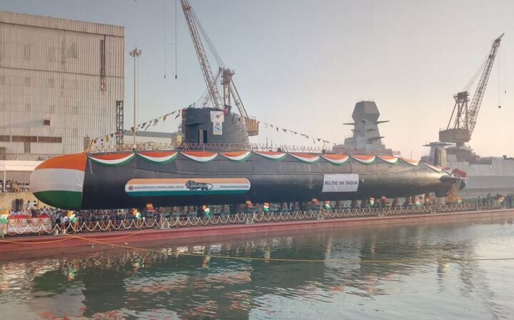 Indian Navy launches ‘Karanj’ the third Scorpene class submarine built at Mumbai’s Mazagon Dock Shipbuilders Limited करंज पाणबुडी नौदलाच्या ताफ्यात दाखल