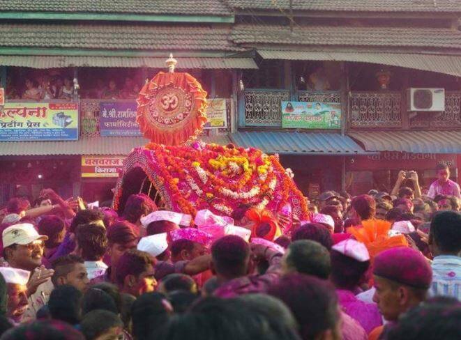 आज दुपारी काळभैरवाच्या पालखीने नगर प्रदक्षिणा पार पाडली.