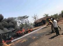 गोव्यात भीषण जळीतकांड, 17 जेट स्कूटरसह सात महिंद्रा जीप जळून खाक