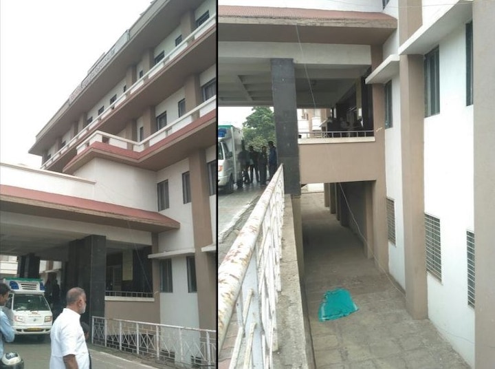 Patient committed suicide in hospital in nashik नाशिकमध्ये ICU रुममधून उडी मारुन रुग्णाची आत्महत्या