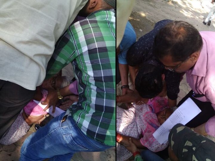 60 year old women attmept to suicide in front of the Mantralay मंत्रालयासमोर वृद्ध महिलेचा आत्महत्येचा प्रयत्न