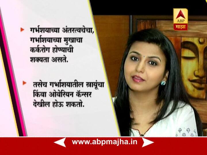 गर्भाशयाच्या आंतरत्वचेचा, गर्भाशयाच्या मुखाचा कर्करोग होण्याची जास्त शक्यता असते.