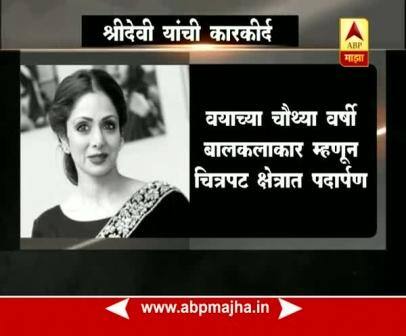 अभिनेत्री श्रीदेवी यांची कारकीर्द अभिनेत्री श्रीदेवी यांची कारकीर्द