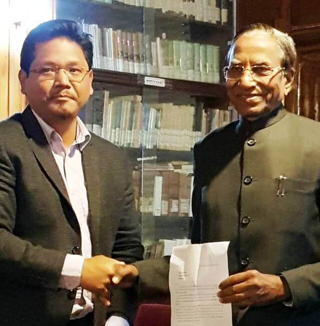 काँग्रेसला धक्का, मेघालयमध्येही भाजप समर्थित सरकार