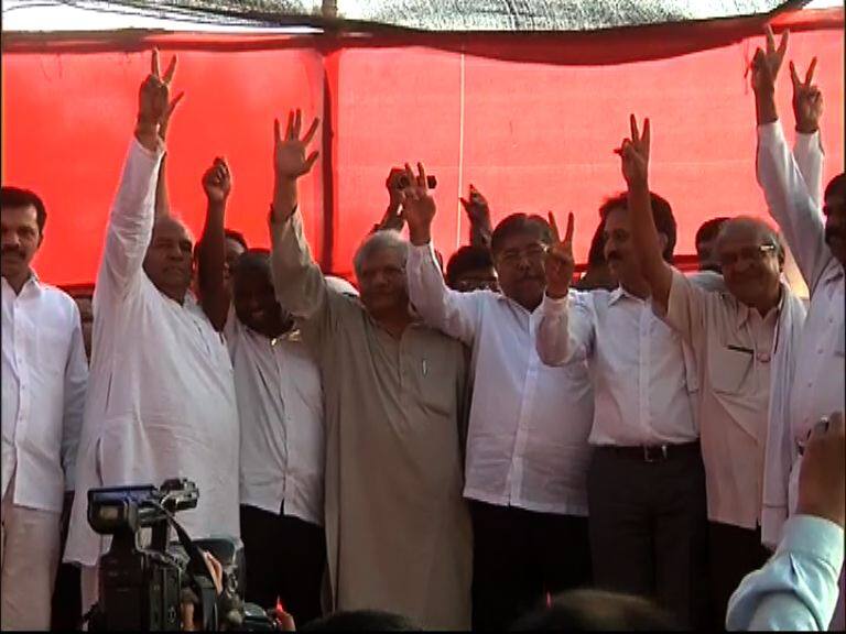 Maharashtra Kisan Long March live update महाजन म्हणतात 80%, पाटील म्हणतात 100% शेतकरी मागण्या मान्य!