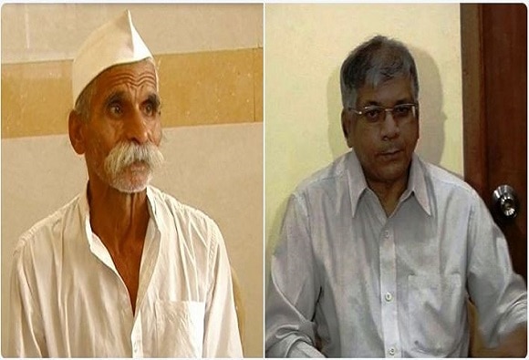 Charges over Prakash Ambedkar's Sambhaji Bhide latest update  दगडफेक करणारे संभाजी भिडेंचं नाव घेत होते : प्रकाश आंबेडकर