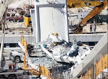 फ्लोरिडात आठपदरी हायवेवर पादचारी पूल कोसळून चौघांचा मृत्यू