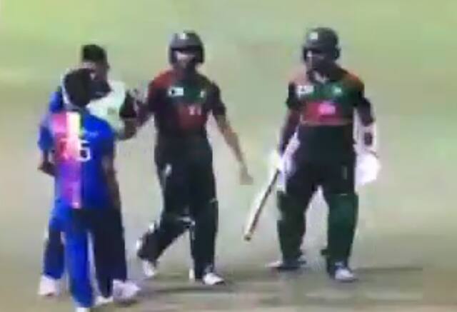 VIDEO : बांगलादेश-श्रीलंका सामन्यादरम्यान लाजिरवाणी घटना