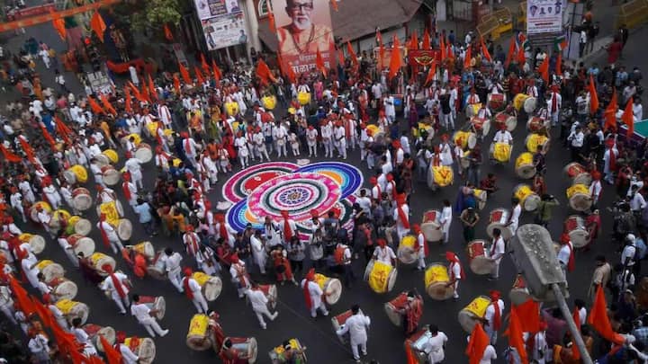 या शोभायात्रांमधील क्षणचित्रे....  (फोटो - अश्विन बापट, एबीपी माझा, मुंबई)