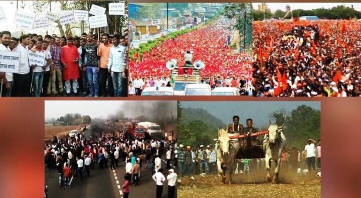 10 major protest in BJP govt in Maharashtra for their demands 'अच्छे दिन'चा दावा करणाऱ्या सरकारच्या काळातील 10 मोठी आंदोलनं