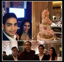 आकाश अंबानी आणि श्लोकाच्या पार्टीचे खास फोटो