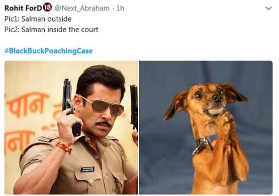 कोर्टाच्या आत सलमान खानची प्रतिक्रिया