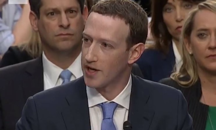  Facebook CEO Mark Zuckerberg answered dozens of senators' questions in  American congress   भारतातील निवडणुकांत फेसबुकचा हस्तक्षेप नसेल: झुकरबर्ग