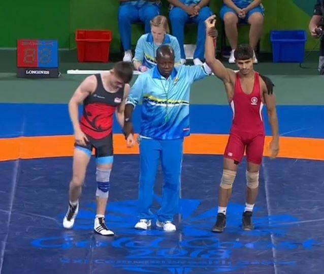 CWG2018: सव्वा तासात 3 विजय, महाराष्ट्राचा राहुल आवारे अंतिम फेरीत!