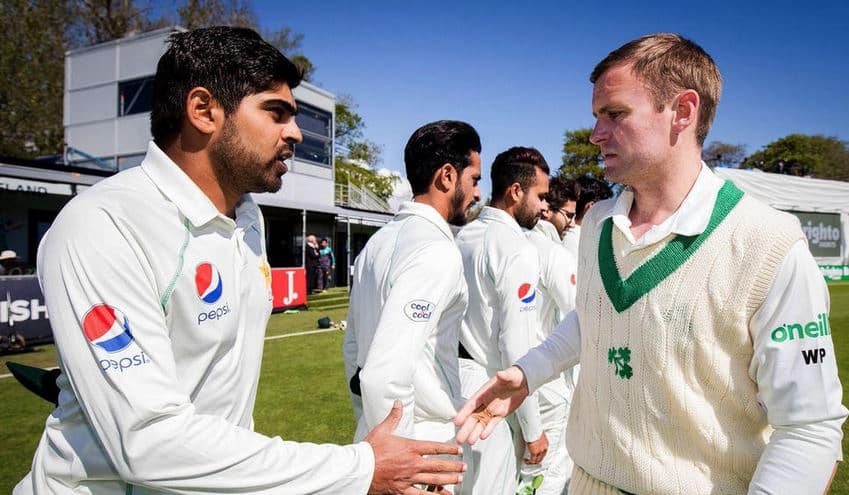 पदार्पणाच्या कसोटीतच आयर्लंडचा पाकिस्तानकडून पराभव Ireland vs Pakistan only test Pakistan beat Ireland by 5 wickets पदार्पणाच्या कसोटीतच आयर्लंडचा पाकिस्तानकडून पराभव