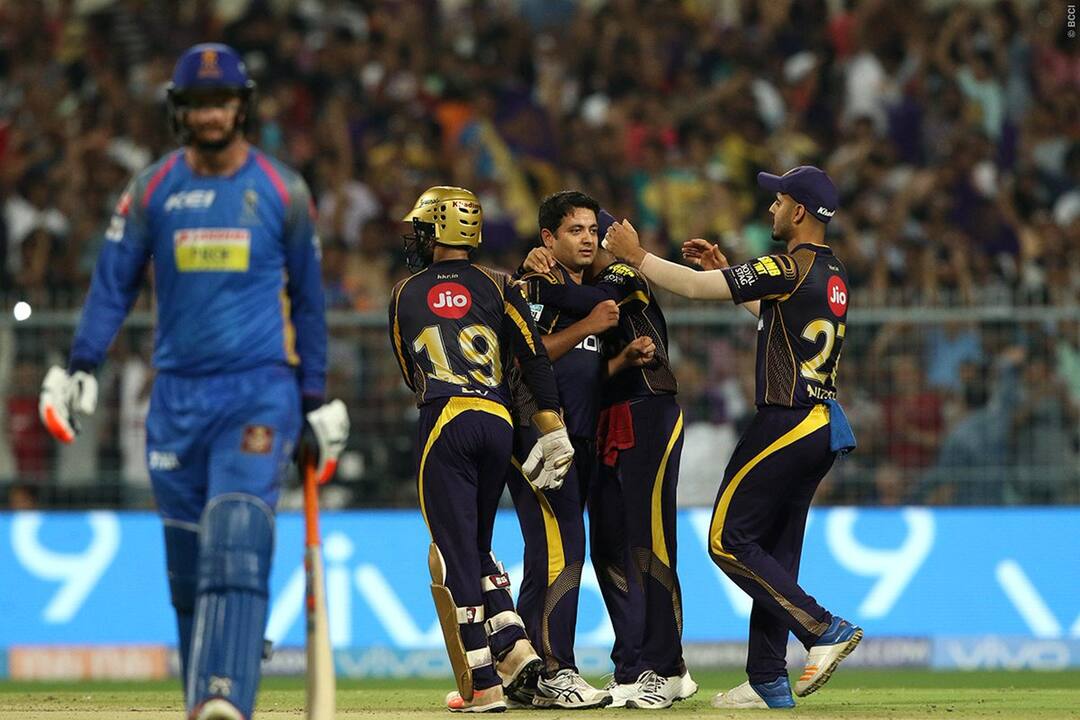 IPL : KKR won in Eliminator against Rajsthan Royals IPL : राजस्थानवर मात करुन कोलकात्याची क्वालिफायर-2 मध्ये धडक