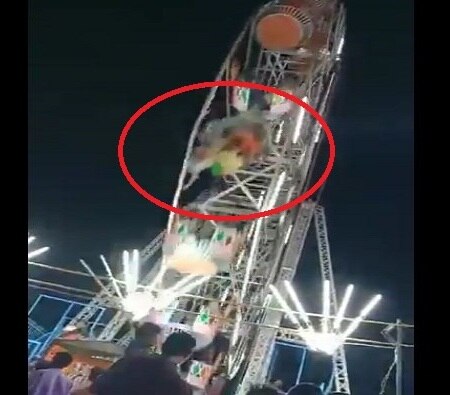 Giant Wheel Crashes Killing Girl at Fun Fair In Andhra Pradesh latest update जत्रेत आकाशपाळण्याची ट्रॉली कोसळून चिमुरडीचा मृत्यू