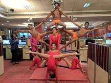 जागतिक मल्लखांब दिन : माझाच्या न्यूजरुममध्ये मल्लखांबाची थरारक प्रात्यक्षिकं