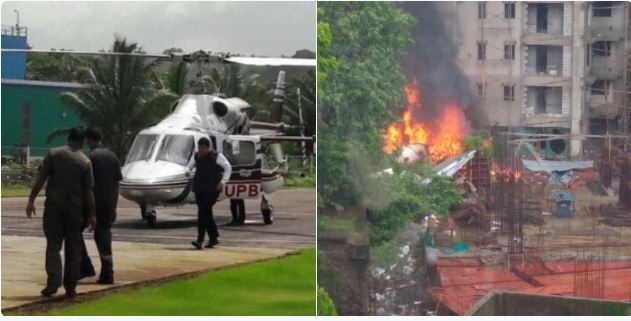 Ghatkopar plane crash belongs to that company which had accident of CM fadnavis helicopter घाटकोपर दुर्घटनेतलं आणि मुख्यमंत्र्यांचं 'ते' हेलिकॉप्टकर एकाच कंपनीचं