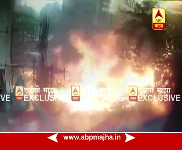 Mumbai plane crash CCTV Footage CCTV : विमान कोसळतानाचा व्हिडीओ 'माझा'च्या हाती