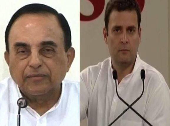 rahul gandhi is consuming cocaine says Subramanian Swamy राहुल गांधी कोकेनची नशा करतात - सुब्रमण्यम स्वामी