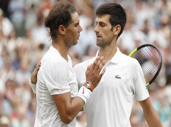 Novak Djokovic beats Rafael Nadal to reach Wimbledon final Wimbledon 2018 : राफेल नदालला हरवत जोकोविच अंतिम फेरीत