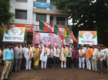 सांगली महापालिका निवडणुकीत भाजपच्या प्रचाराचा हायटेक ताफा