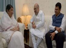 ‘संपर्क फॉर समर्थन’, अमित शाह लतादीदींच्या भेटीला