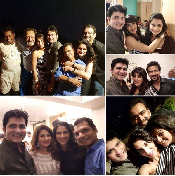 मेघा धाडे, पुष्कर जोग, सई लोकुर, शर्मिष्ठा राऊत आणि ऋतुजा धर्माधिकारी यांचा ग्रुपही पुन्हा भेटला.