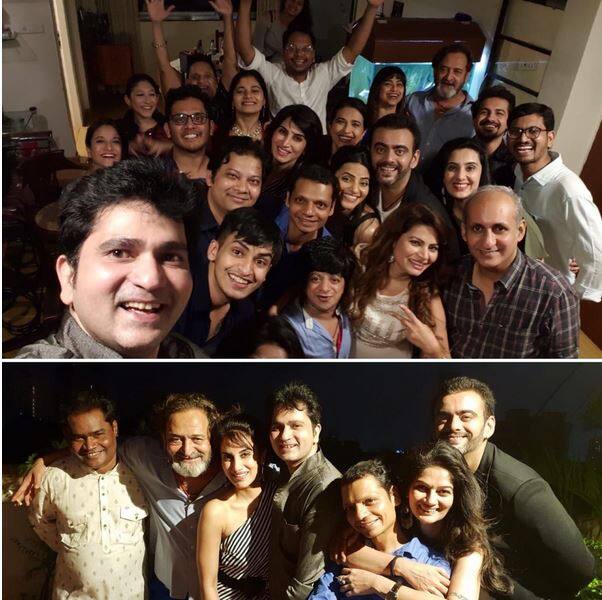 नंदकिशोर चौघुले, त्यागराज खाडिलकर, विनित बोंडे बिग बॉसच्या घरात अल्प काळासाठी झळकलेले चेहरेही पार्टीत दिसले.