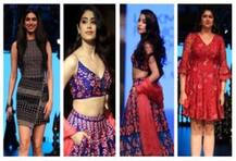 जान्हवीची साथ देण्यासाठी खुशी आणि अंशुला रॅम्पवर