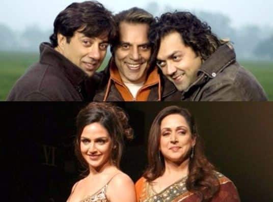 अभिनेते बॉबी आणि सनी देओल आणि त्यांच्या सावत्र बहिणी इशा आणि आहना देओल