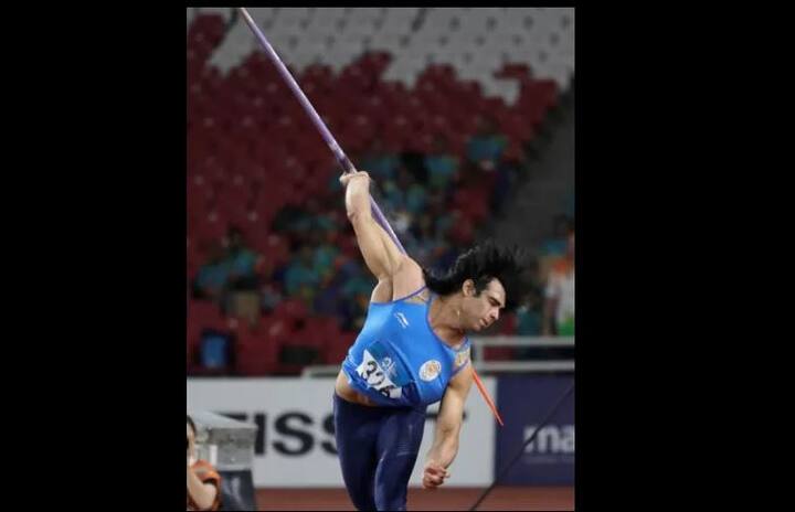नीरज चोप्राने 88.06 मीटर भालाफेक करत सुवर्ण पदक जिंकलं. (फोटो- एपी)
