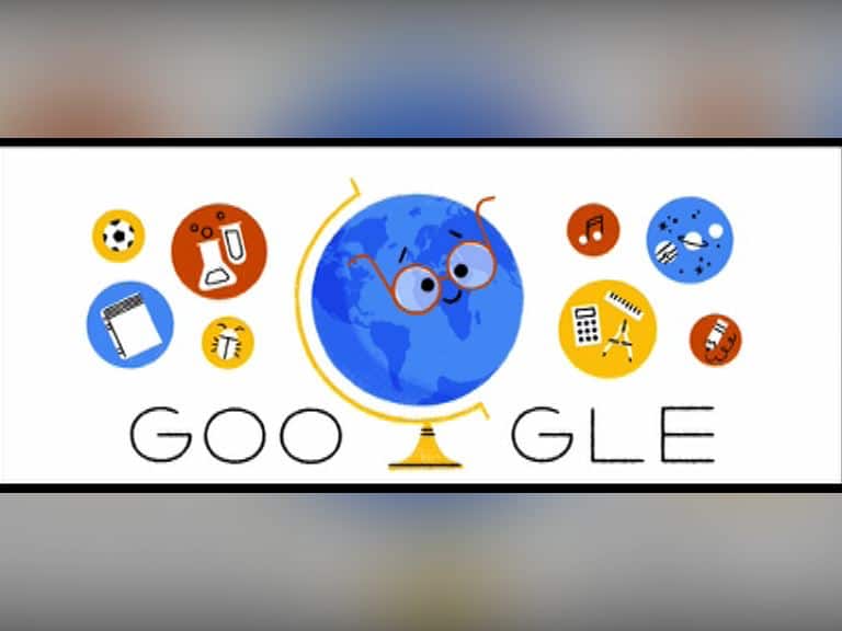 teachers day 2018 google make animated doodle शिक्षक दिनानिमित्त गुगलचं आकर्षक 'अॅनिमेटेड' डूडल
